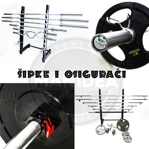 Šipke za tegove i teretanu