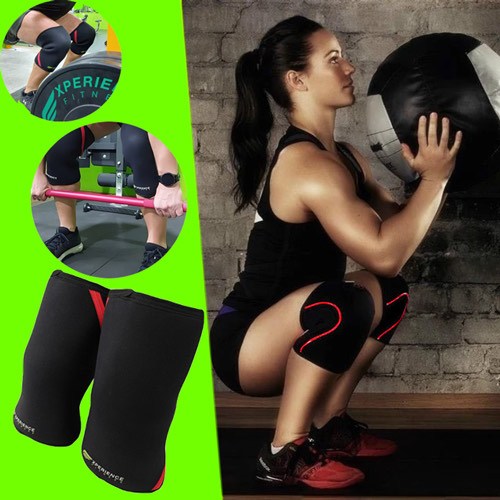 STEZNICI ZA KOLENA FITNESS EXPERIENCE 7 mm (XL veličina) - PAR